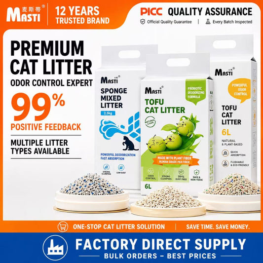 Masti Premium Cat Litter – Tofu & Mixed Types (2kg / 2.5kg)