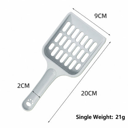 Macaron Color Cat Litter Scoop – Durable Plastic Pet Cleaning Shovel