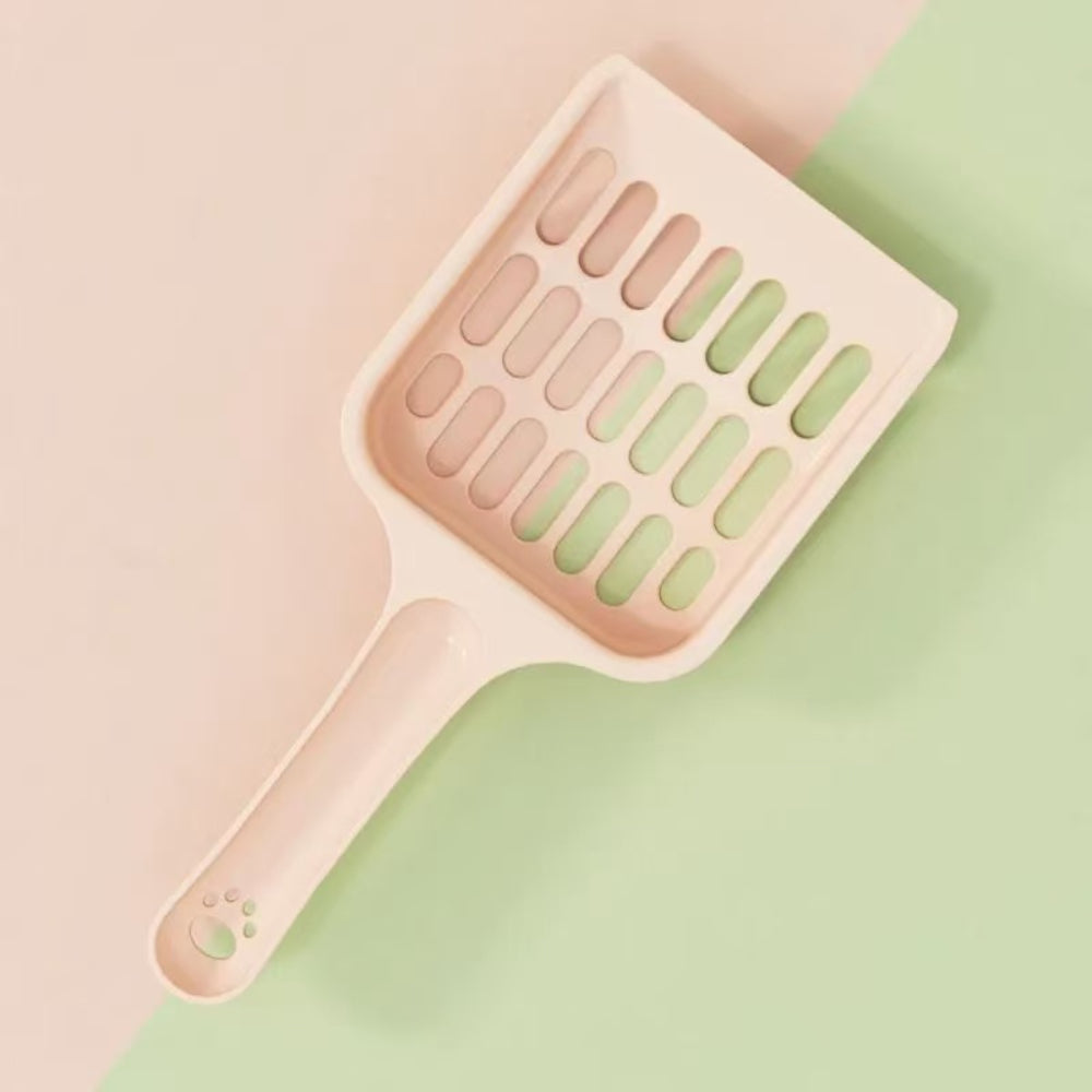 Macaron Color Cat Litter Scoop – Durable Plastic Pet Cleaning Shovel