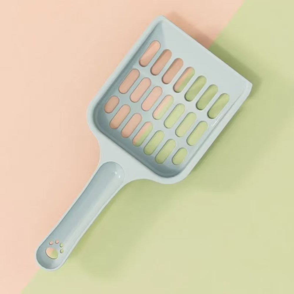 Macaron Color Cat Litter Scoop – Durable Plastic Pet Cleaning Shovel