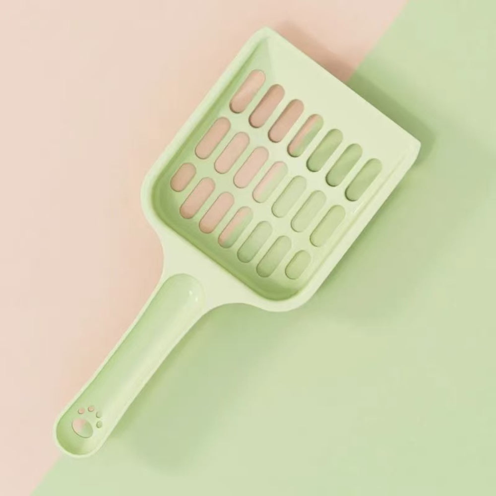 Macaron Color Cat Litter Scoop – Durable Plastic Pet Cleaning Shovel