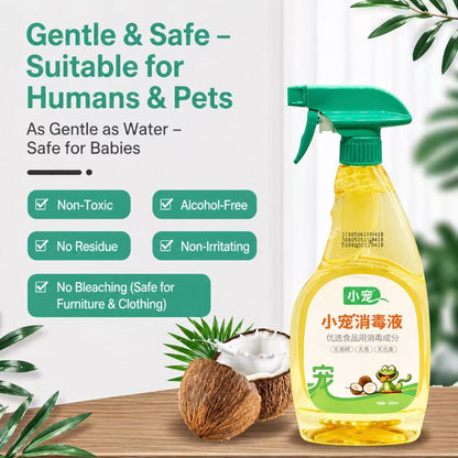 Pet Disinfectant Spray 500ml – Non-Toxic, Alcohol-Free, Safe for Pets & Home