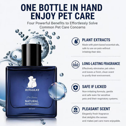 Borammy Pet Perfume – Natural Refreshing Fragrance for Dogs & Cats 50ml