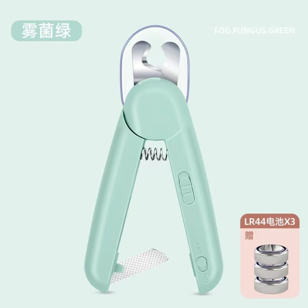 LED Pet Nail Clipper with Light | Safe, Precise & Anti-Split Design