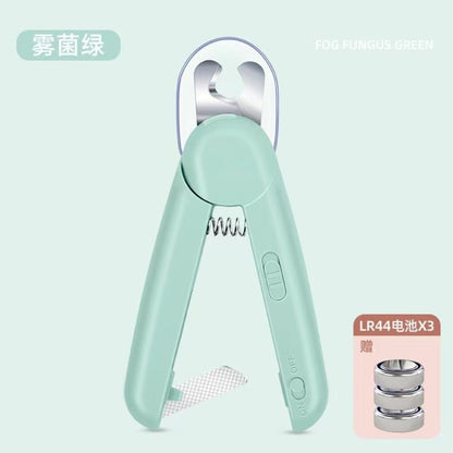 LED Pet Nail Clipper with Light | Safe, Precise & Anti-Split Design