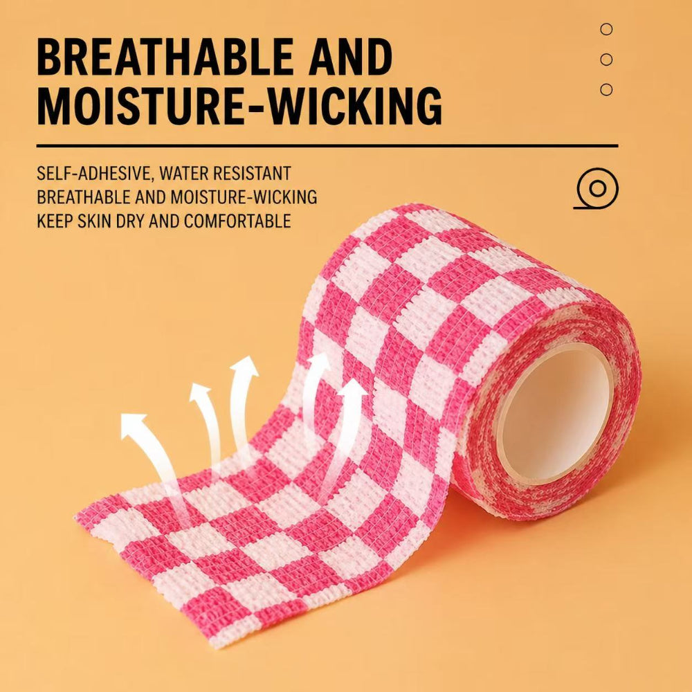 Pet Self-Adhesive Elastic Bandage | Breathable Vet Wrap for Dogs & Cats