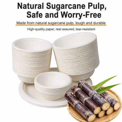 Disposable Paper Bowls for Cats and Dogs (350ml, 10pcs)