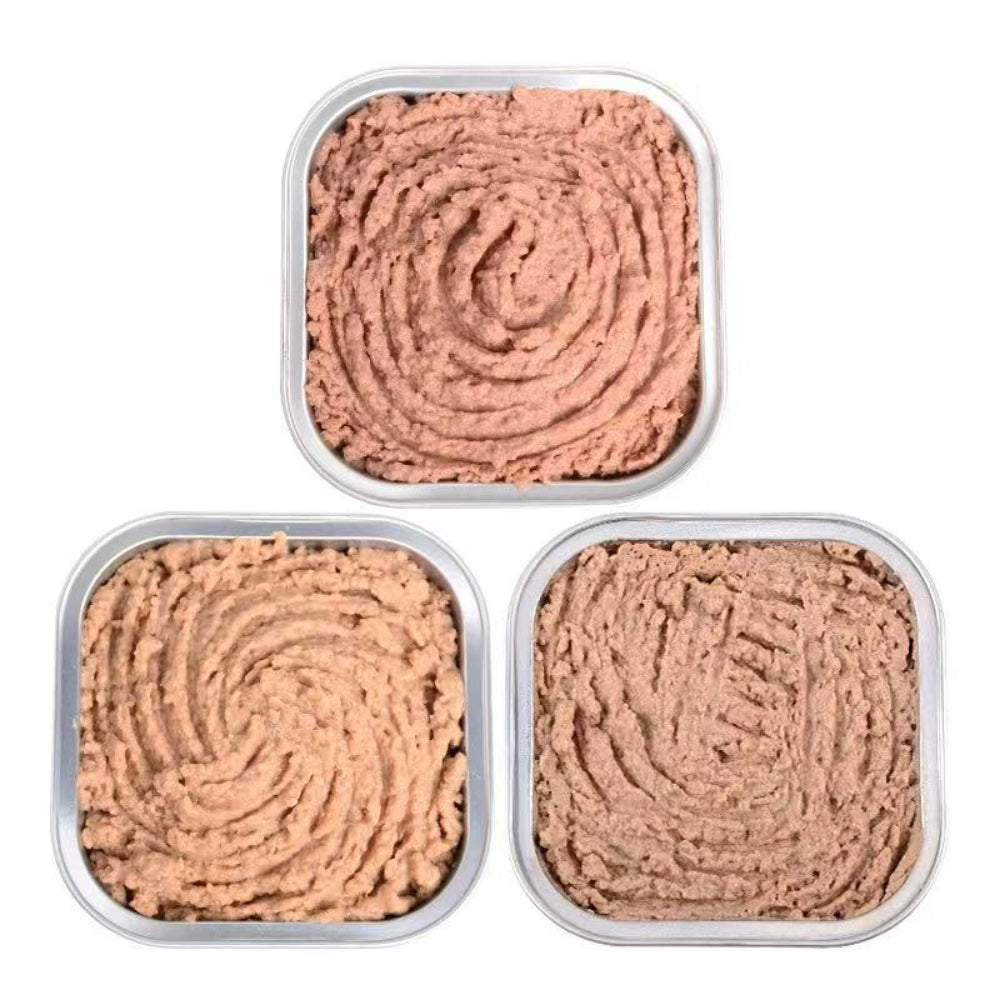 Real Meat Broth Wet Dog Food (100g x 12 Cans) – Chicken / Goat Milk / Tuna