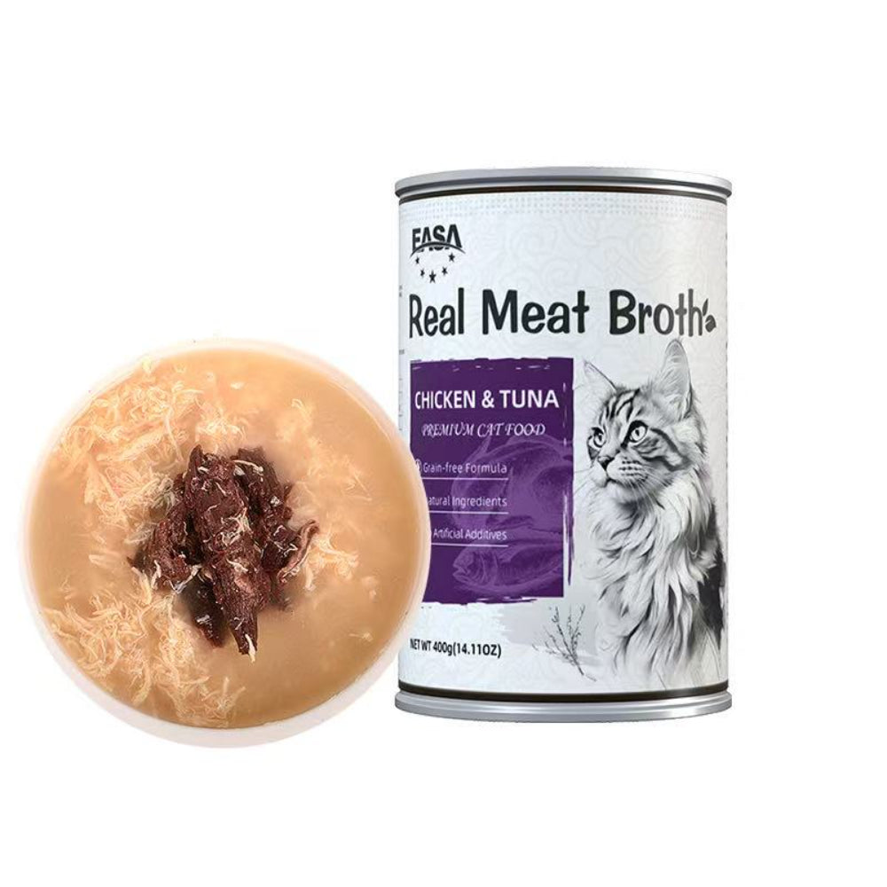 EASA Real Meat Broth Premium Cat Food 400g – Mixed Flavors