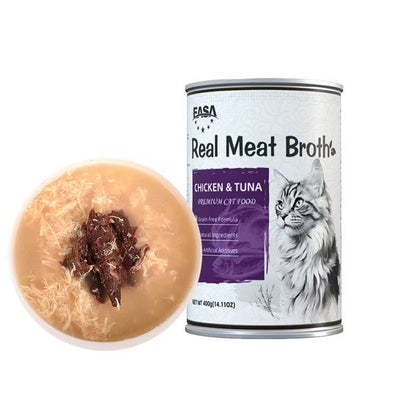 EASA Real Meat Broth Premium Cat Food 400g – Mixed Flavors