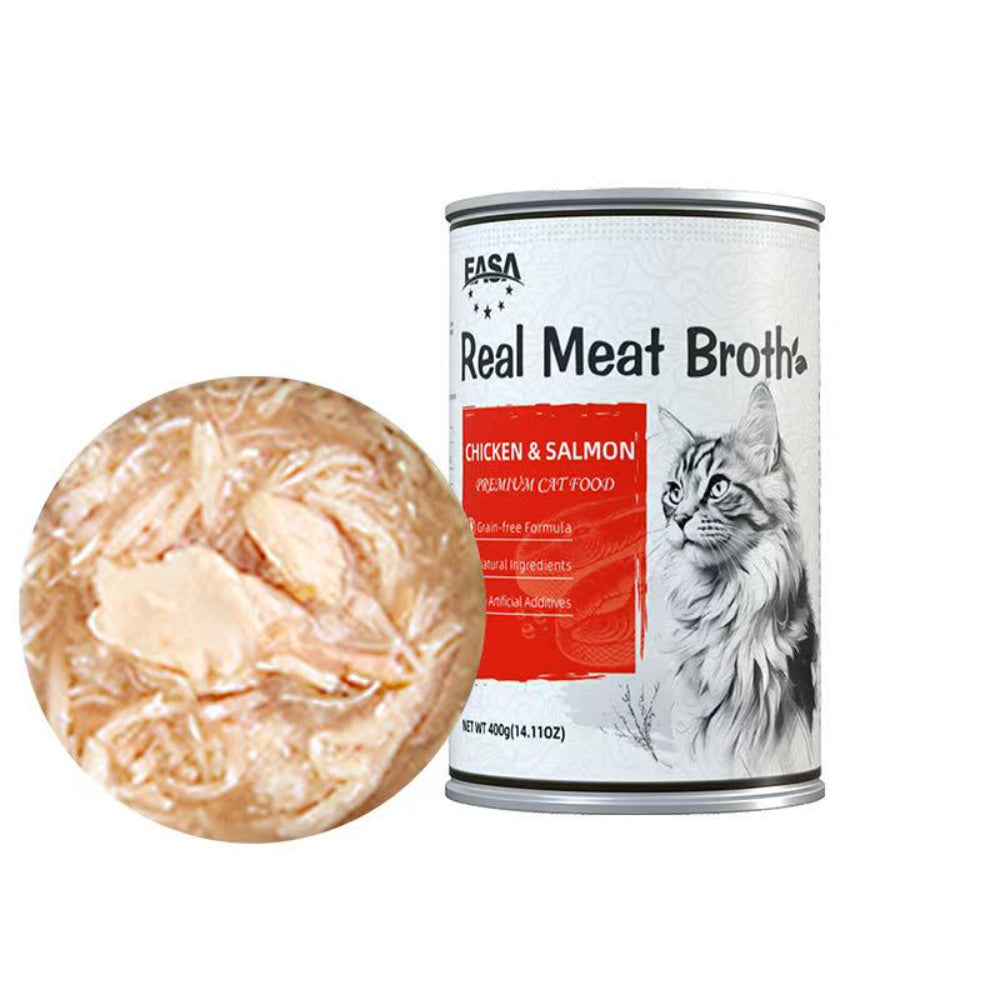 EASA Real Meat Broth Premium Cat Food 400g – Mixed Flavors