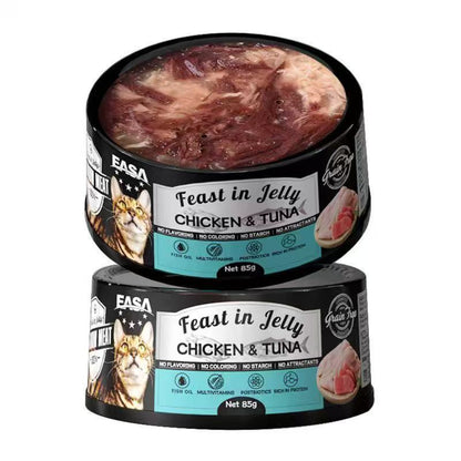 EASA Feast in Jelly Wet Cat Food – Tuna & Chicken Series (85g)