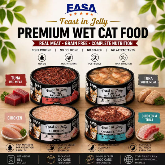 EASA Feast in Jelly Wet Cat Food – Tuna & Chicken Series (85g)