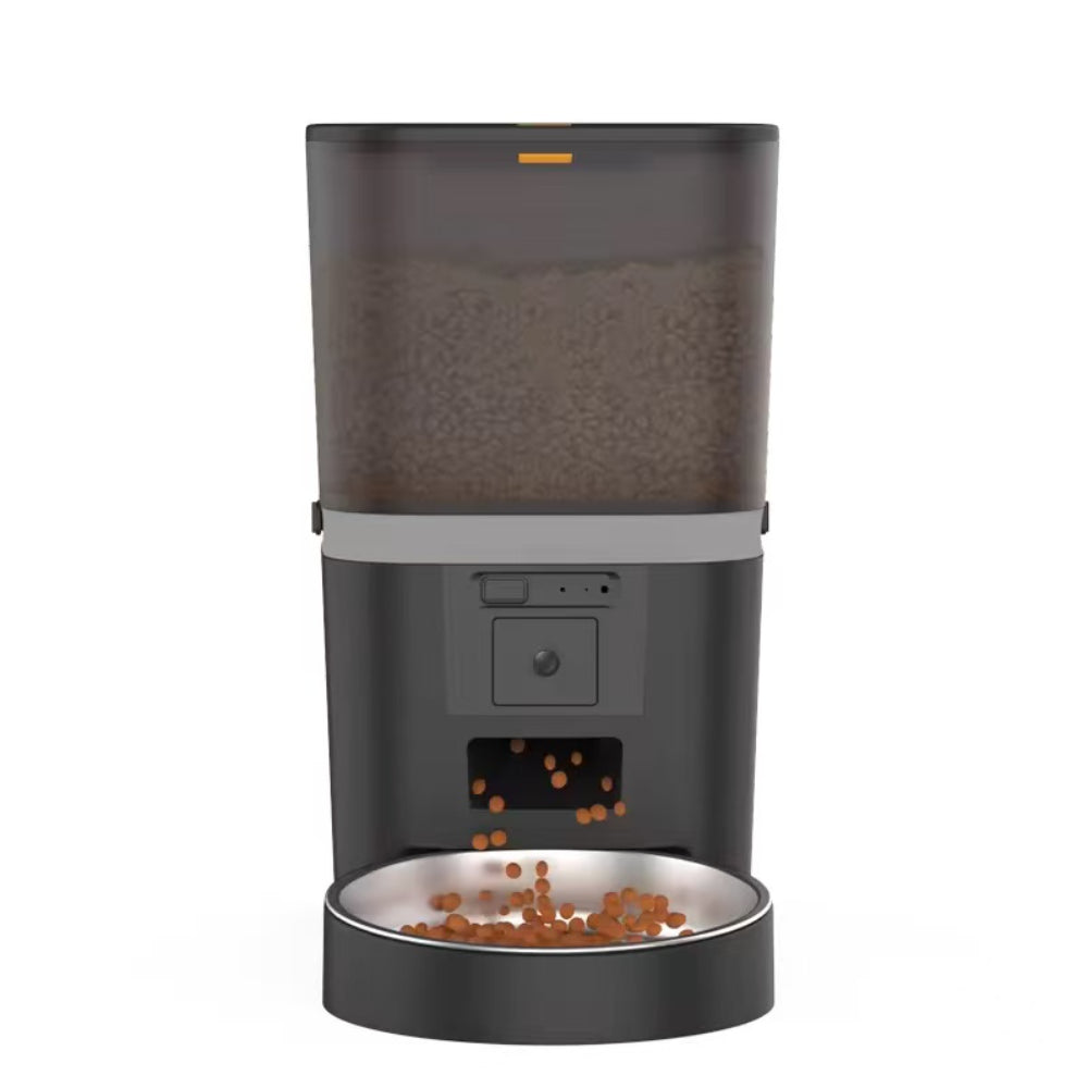 Smart Pet Feeder with 480P Camera, 6L Capacity, App Control (Tuya), Automatic Feeding System