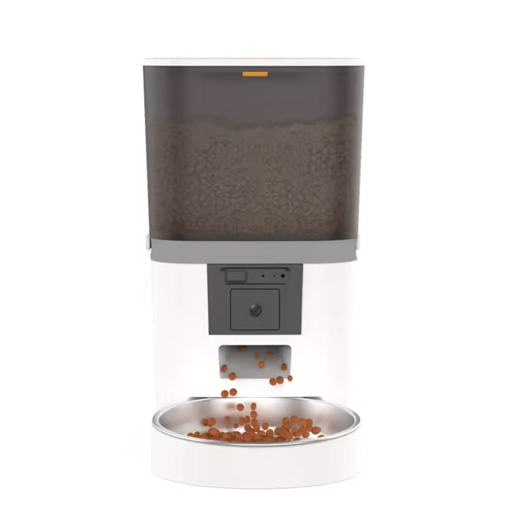 Smart Pet Feeder with 480P Camera, 6L Capacity, App Control (Tuya), Automatic Feeding System