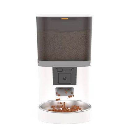 Smart Pet Feeder with 480P Camera, 6L Capacity, App Control (Tuya), Automatic Feeding System