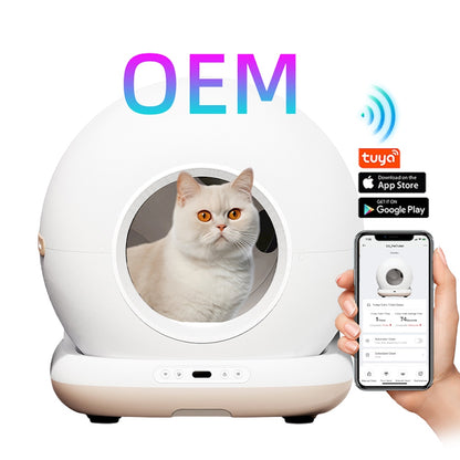 TikPaws TK-CB001 Smart Cat Litter Box – Automatic Self-Cleaning Cat Toilet with App Control & Odor Eliminator