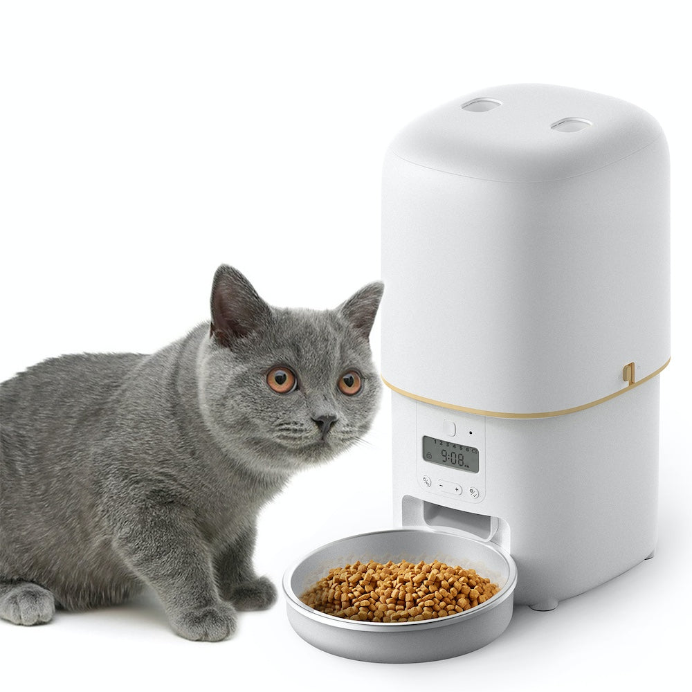 TikPaws PF01 Automatic Pet Feeder – Programmable Food Dispenser with LCD Display & Scientific Portion Control