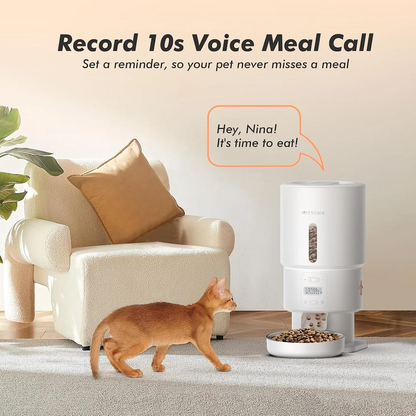 TikPaws PF02-P5L Automatic Pet Feeder – Programmable Food Dispenser with Scheduled Feeding & Portion Control