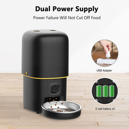 TikPaws PF05 Smart Pet Feeder – 1080P Camera Automatic Food Dispenser with Dual WiFi & Voice Recording