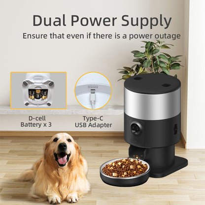 TikPaws PF09 Smart Pet Feeder – 1080P Camera Automatic Food Dispenser with Dual WiFi & Voice Recording