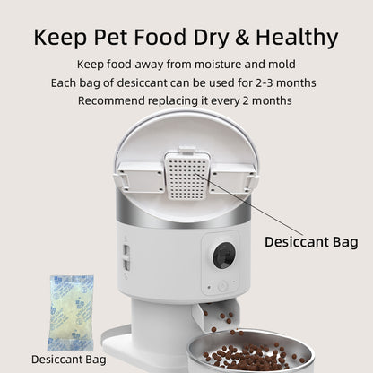 TikPaws PF09 Smart Pet Feeder – 1080P Camera Automatic Food Dispenser with Dual WiFi & Voice Recording
