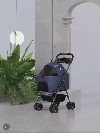 Bello Foldable Pet Stroller for Dogs & Cats SP02