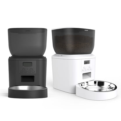 TikPaws QQ022 Smart Pet Feeder – 4L   Automatic Food Dispenser with Programmable Feeding, LCD Display & 2.4G WiFi Scheduling