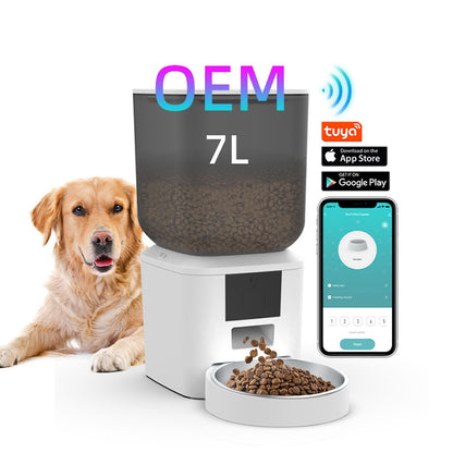 TikPaws QQ003 WiFi Pet Feeder – 7L Automatic Food Dispenser with Smart Scheduling & Voice Recording
