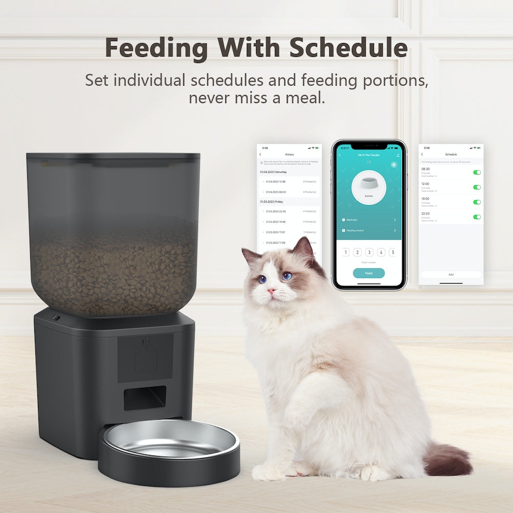 TikPaws QQ003 WiFi Pet Feeder – 7L Automatic Food Dispenser with Smart Scheduling & Voice Recording