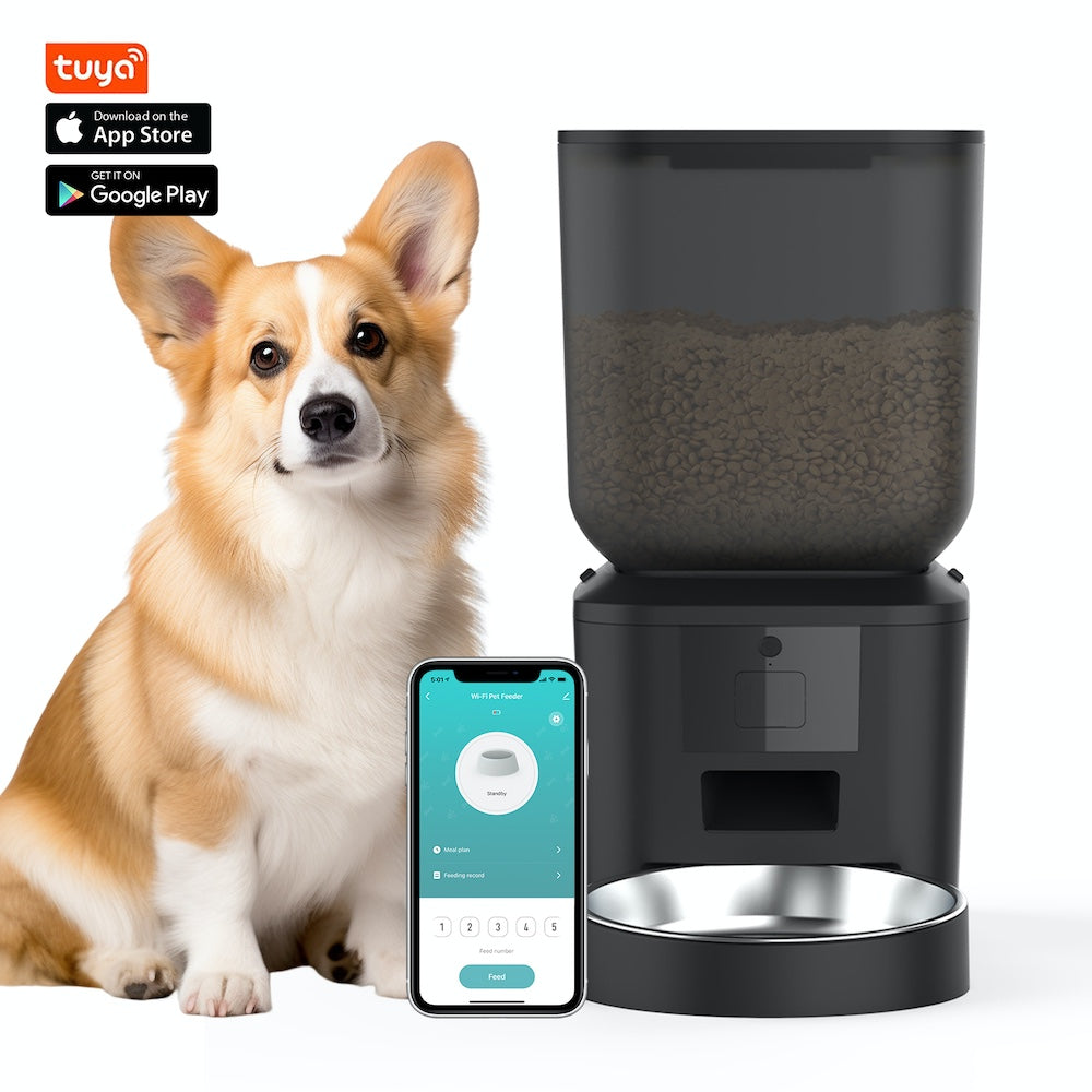 TikPaws QQ003 WiFi Pet Feeder – 7L Automatic Food Dispenser with Smart Scheduling & Voice Recording