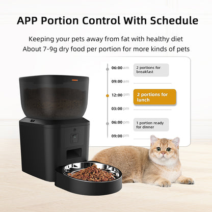 TikPaws QQ029 Smart Pet Feeder – 4L Automatic Food Dispenser with 1080P HD Camera, Dual WiFi & App Control