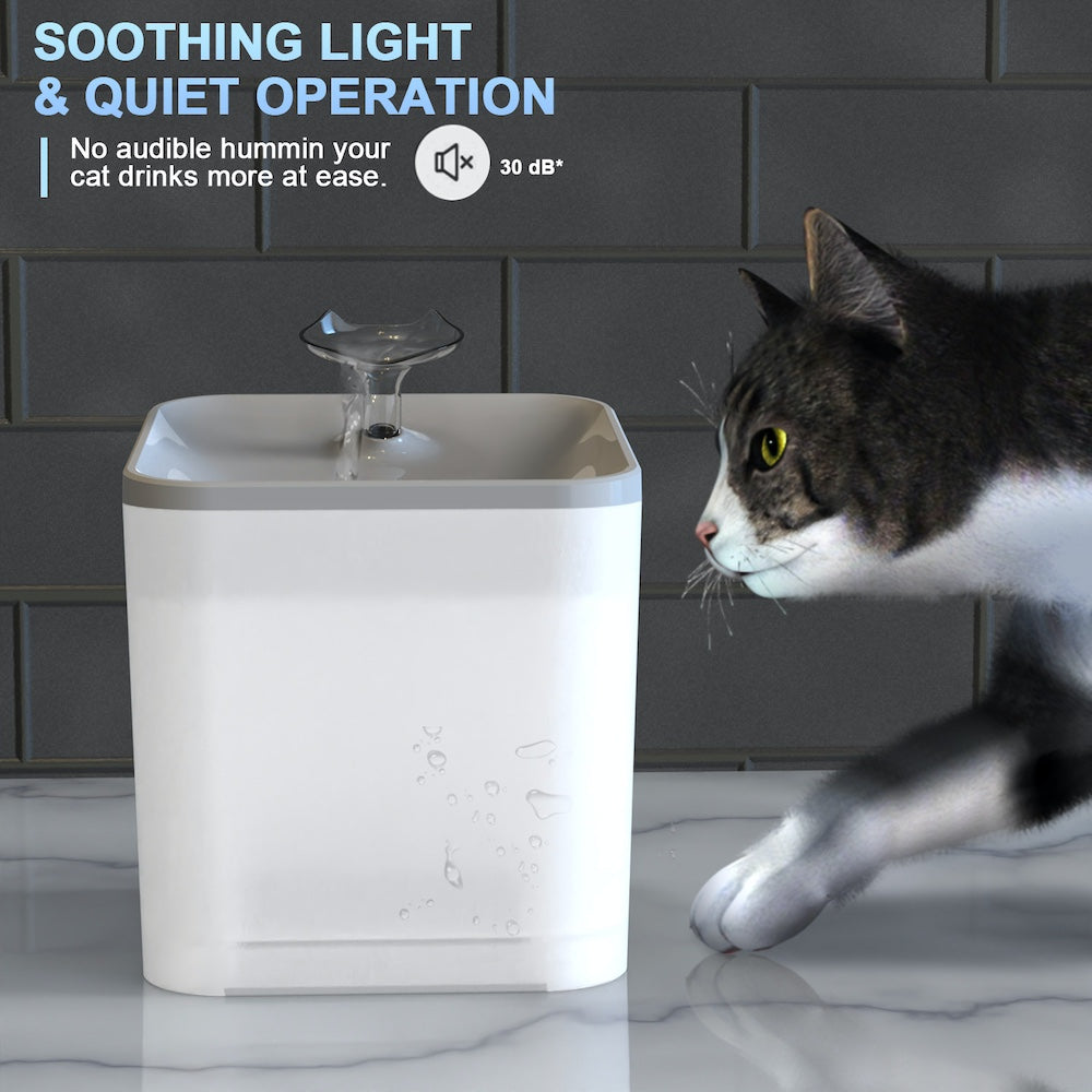 TikPaws TK-WF001 Automatic Pet Water Fountain – 2.2L Smart Drinking Fountain for Cats & Dogs