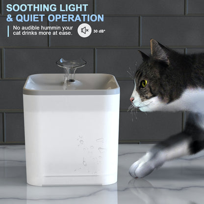 TikPaws TK-WF001 Automatic Pet Water Fountain – 2.2L Smart Drinking Fountain for Cats & Dogs