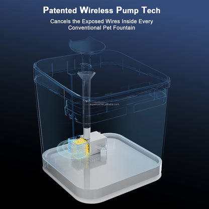 TikPaws TK-WF001 Automatic Pet Water Fountain – 2.2L Smart Drinking Fountain for Cats & Dogs