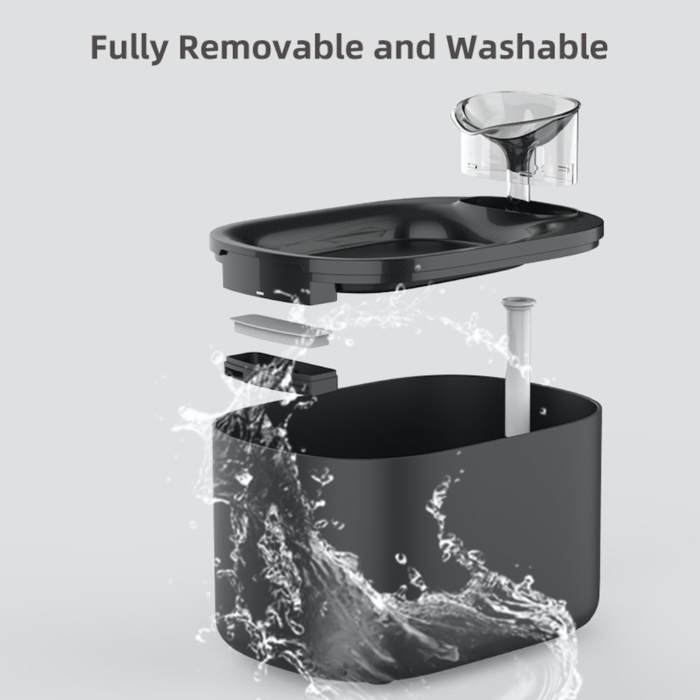 TikPaws WF117L Smart Pet Water Fountain – 4L WiFi Automatic Water Fountain with App Control & Filtration System
